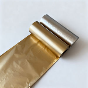 Ruban de transfert thermique <span class=keywords><strong>Prix</strong></span> d'usine Résine de cire dorée mate <span class=keywords><strong>TTR</strong></span> pour imprimantes à codes-barres Étiquette semi-brillante Étiquette synthétique PET - Product Image 2