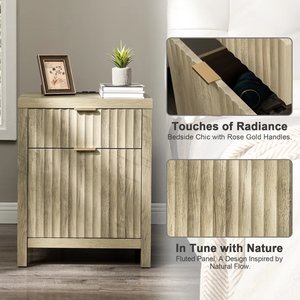 Venta al por mayor de flujo natural <span class=keywords><strong>futed</strong></span> diseño dos cajones moderna mesita de noche de madera con Power Point - Product Image 2