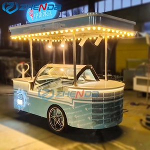 Outdoor Ice Cream Mobile Food Booth <b>Bike</b> Design Food Truck Display Cabinet Food Trolley - Product Image 6