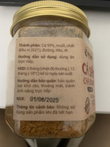 Hilo de Pescado Deshidratado con Sabor a Pimienta Negra |   Pangasius Enlatado, Comida Vietnamita Lista para Comer, Alto en Proteínas | - Product Image 3