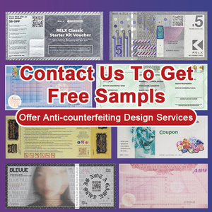 Billet à gratter anti-contrefaçon avec impression de logo personnalisé avec code QR - Product Image 5