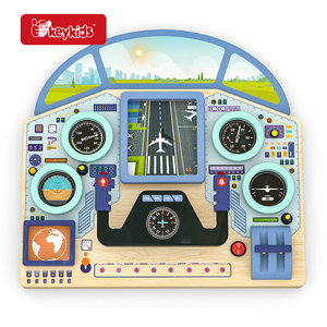 Personalizzare in legno aereo cabina di pilotaggio finzione gioco e simulatore giocattolo per 5 7 anni bambini eco-friendly vernice Montessori giocattoli W12D679 - Product Image 3
