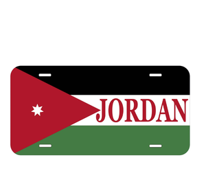 Plaque d'immatriculation patriotique <span class=keywords><strong>Jordan</strong></span> 2026 Football Match Day48 avec drapeau national, 6x12 pouces, pour voiture, décoration de voiture, vente chaude - Product Image 1