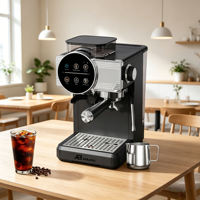 Cafetera Espresso Anbolife Bean to Cup, 20 Bares, Molinillo Integrado, Control de Temperatura PID, Panel Táctil, Fabricación OEM