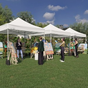40mm Steel <span class=keywords><strong>Frame</strong></span> Engrossado Oxford Pano Pop-Up Publicidade Tenda Gazebo <span class=keywords><strong>Canopy</strong></span> para Feiras - Product Image 2