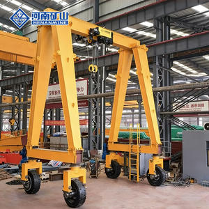 Grue à portique mobile personnalisée de 5 <span class=keywords><strong>tonnes</strong></span>, 10 <span class=keywords><strong>tonnes</strong></span>, 16 <span class=keywords><strong>tonnes</strong></span>, <span class=keywords><strong>20</strong></span> <span class=keywords><strong>tonnes</strong></span> avec pneus en caoutchouc et télécommande sans fil - Product Image 1