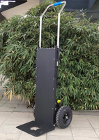 Chariot électrique d'escalade pour escaliers Capacité de charge de 250kg Machine à ramper automatique avec structure en acier pliable et grands pneus