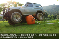Cric hydraulique facile à utiliser, cric pneumatique 4 tonnes, 4x4, cric pneumatique gonflable pour voiture tout-terrain
