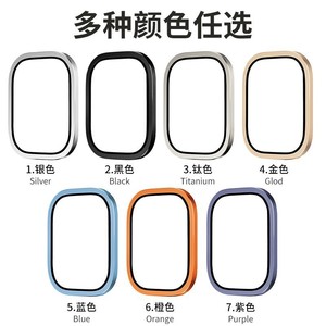Marco de metal Vidrio templado para Apple Watch <span class=keywords><strong>Ultra</strong></span> 2 49mm Protector de pantalla Anti-Scratch HD Full para <span class=keywords><strong>IWatch</strong></span> <span class=keywords><strong>ultra</strong></span> - Product Image 4