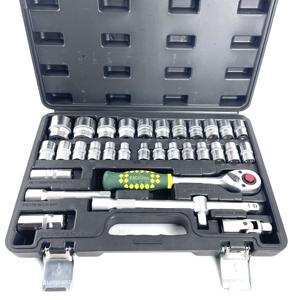 32 cái 1/2-inch CRV Ratchet sửa chữa ô tô cơ khí hộp công cụ Ổ cắm cờ lê Bộ công cụ - Product Image 5