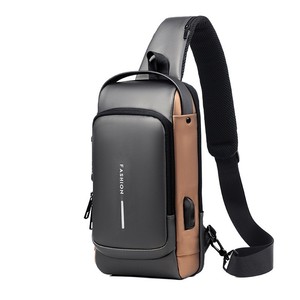Borsa a Tracolla Singola da <span class=keywords><strong>Uomo</strong></span>, <span class=keywords><strong>Borse</strong></span> da Petto alla Moda, Borsa a Tracolla da Viaggio, Borsa Messenger Casual da <span class=keywords><strong>Uomo</strong></span> - Product Image 2