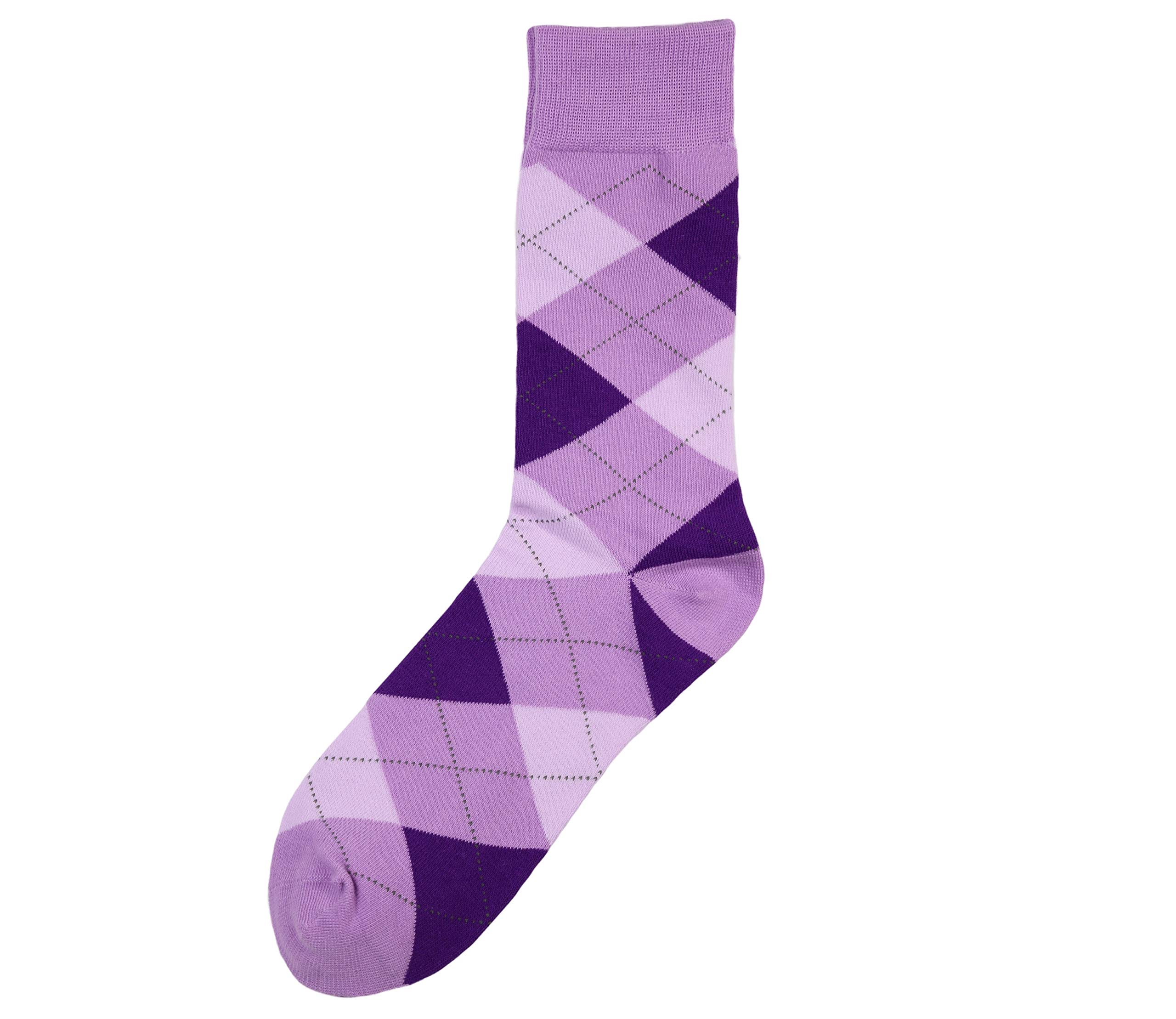 Wholesale Men Socks Custom English Style Diamond Pattern Men Dress Business Socks