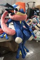 Peluche Greninja grandeur nature, jouet en peluche doux, article d'anime, cadeau d'anniversaire ou de fêtes pour les fans de jeux