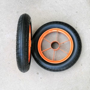 factory supply 8 inch pneumatic rubber wheel tire for hand trolley wheelbarrow material <b>transport</b> cart - Product Image 6