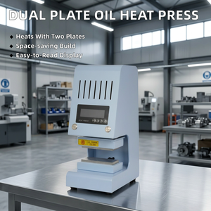 Manual Double Heating Plate Oil Extractors Heat Press <b>Machine</b> 110V/220V 1 Year Warranty OEM - Product Image 5