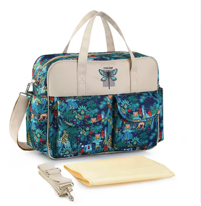 Bolsa de Pañales Estampada con Cambiador, Bolsos de Maternidad, Bolsos de Lactancia <span class=keywords><strong>para</strong></span> Mamá, Impermeables, <span class=keywords><strong>para</strong></span> Cochecito de Bebé - Product Image 3