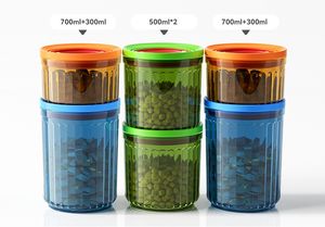 Juego de 6 Recipientes Herméticos para Almacenamiento de Alimentos, Apilables, Multifuncionales, Libres de BPA, para Organización de Cocina - Product Image 6