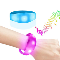 Bracelet LED personnalisé avec logo, télécommandé, en silicone ABS, pour événements, fêtes, concerts