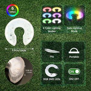 Crestgolf - Vente flash - Lampe LED pour trou de <span class=keywords><strong>golf</strong></span> - Design détachable - Lumières multicolores - Longue durée de vie de la batterie - Convient pour le <span class=keywords><strong>golf</strong></span> de nuit - Product Image 4