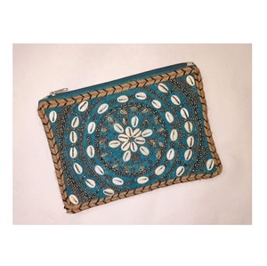 Women's Jute Eco-friendly Geometric Pattern Messenger Handmade Custom Luxury Bohemian Envelope Evening Clutch <b>Bag</b> India Ladies - Product Image 6