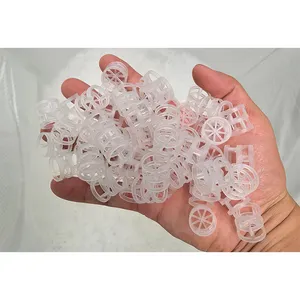 16mm PP Pall Ring Tower Packing Plastic Random Packing 25mm Polypropylene Pall Rings