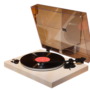 Tonaudio <span class=keywords><strong>Platine</strong></span> <span class=keywords><strong>vinyle</strong></span> haut de gamme moderne vintage 3 vitesses avec haut-parleurs, accessoire audio-vidéo pour l'<span class=keywords><strong>écoute</strong></span> de musique sur <span class=keywords><strong>vinyle</strong></span> - Product Image 6