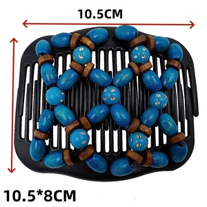 IFOND Handmade <strong>Magic</strong> Hair Combs with Wood and Rhinestone Beaded for Ladies <strong>Tidy</strong> <strong>up</strong> Hair - Product Image 2