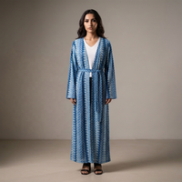 Robe longue élégante et modeste pour soirée, coupe droite, manches longues, style kaftan, pour femme, collection 2026