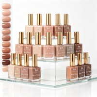 15ml Cat Kuku Warna Nude Alami Tahan Lama, Cat Kuku Warna Nude Natural, Label Pribadi Grosir