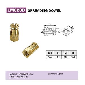 Tuerca de Latón para Espaciador de Muebles LM020 - Product Image 5