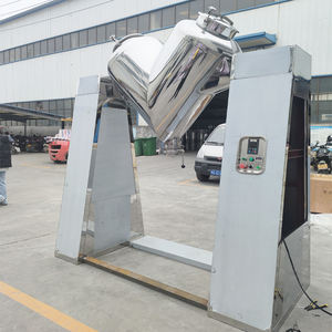 Mezcladora Industrial de Acero Inoxidable en Forma de V de Alta Precisión con Motor para Mezclar Uniformemente Sustancias Granulares y en Polvo - Product Image 6