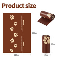 Ramasse-crottes portable écologique pour chien avec clip de laisse, accès rapide, durable, réutilisable, support pour sacs à crottes en plastique, pour l'entretien des animaux de compagnie en extérieur