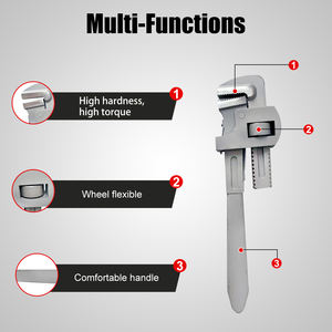 <span class=keywords><strong>Clé</strong></span> <span class=keywords><strong>à</strong></span> pipe en titane HENITUER T1028, outils en titane non magnétiques, adaptée aux domaines de l'aviation, de la médecine et de l'usage domestique - Product Image 4