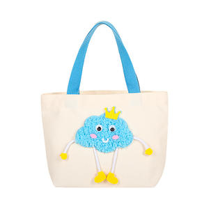 Bolsas de Lona Ecológicas con Dibujos Animados, Libres de BPA, para Colorear, Bolsas de Graffiti para Niños, Lindas, Hechas a Mano, de Tela No Tejida, para Compras y Regalos - Product Image 1