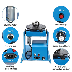 Posicionador de Soldadura Rotatorio Portátil Supercnc de 10 kg, 110 V, 20 W, Plataforma Giratoria de 0-90 Grados para Soldadura - Product Image 1