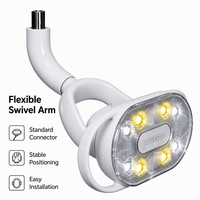 Lampe d'examen dentaire MedFruition E1 à LED, 8 LED, capteur infrarouge, 8000-40000 Lux, durée de vie de 15 ans