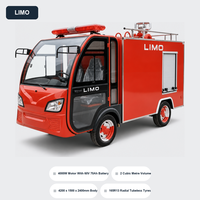Truk Pemadam Kebakaran Listrik untuk Siaga di Dermaga Tongkang, Baterai 60V 70Ah, Ban Radial Tubeless 165R13, Motor dan Pengontrol 4000W