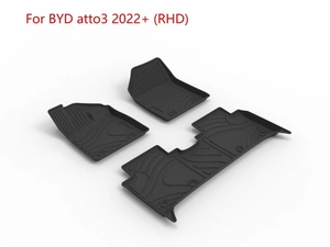 Alfombrillas para Auto Resistentes al Desgaste e Impermeables de TPE Ecológico para BYD Atto3 y <span class=keywords><strong>Odyssey</strong></span>, Juego Completo de 5 Piezas, Fáciles de Limpiar, 10 mm de Grosor - Product Image 2