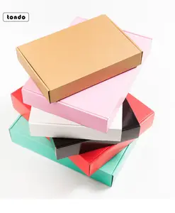 Tondo mat saf renk kutusu özel katlanır oluklu posta karton hediye uçak kutusu