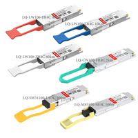 Module QSFP28 QSFP 100G 112G double débit 40 km SMF Duplex LC LAN-WDM 1310 nm Transceiver optique à température commerciale (0~70°C) ℃ )