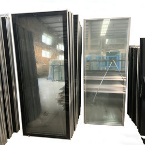 Porte en verre trempé anti-rayures pour vitrine de pâtisserie avec glissière fluide et double conception articulée - Product Image 3