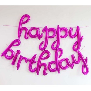 Set di Palloncini in Alluminio Dorato con Lettere Minuscole 'Happy Birthday' da <span class=keywords><strong>16</strong></span> Pollici per Decorazioni di Compleanno - Product Image 6