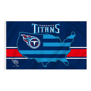 批发所有球队nfl旗帜定制数字印刷NFL旗帜田纳西泰坦旗帜旗帜 - Product Image 1