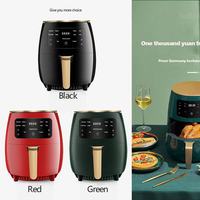 Friteuse à air numérique professionnelle antiadhésive sans huile avec protection contre la surchauffe, capacité 4L-5L, 1400W, coloris noir, vert, blanc, pour usage domestique
