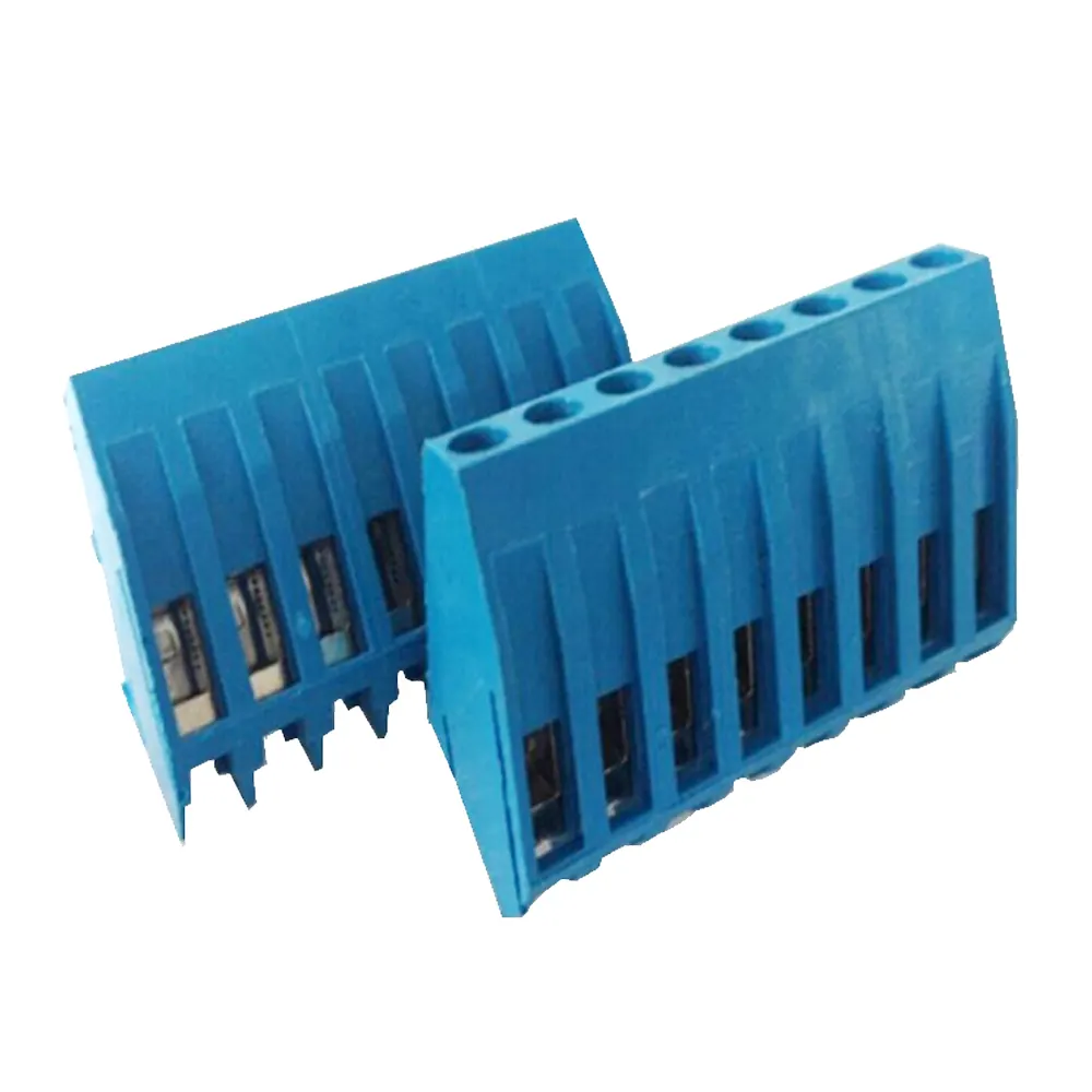 5.08mm 45 derece KF104 DG104 güç konnektörleri 2pin 3pin 4pin 5pin tel PCB vida terminal bloğu kafes tipi su geçirmez konnektörler