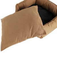 Lit pour chien et chat rectangulaire moderne, solide, lavable, toutes saisons, pour chiens de petite et grande taille, avec fond antidérapant