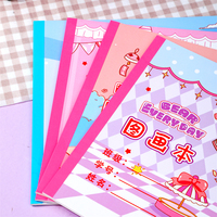 Carnet de dessin A4 vierge motif ours de dessin animé mignon 210*290mm 20 feuilles 80gsm Bloc de croquis et de gribouillage pour enfants Papier d'art Papeterie Vente en gros DEPAI