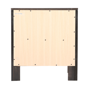 <b>Bedside</b> <b>Table</b> In Chic <b>Black</b> With Two Drawers For Bedroom Storage - Product Image 4