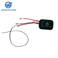 Interrupteur et bouton de contrôle de température en silicone étanche IP65, 5 vitesses réglables, 3,7-24V, pour la domotique