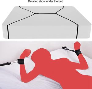 Bandas de Resistencia, Correas para Tobillos, Cuerdas, Pulseras de Esposas, Restricción para Suéter, Set de Sujeción para Cama, Set Sexual para Parejas Adultas - Product Image 6